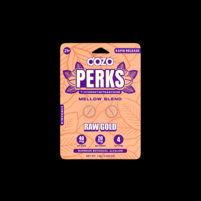 NEW FLAVORS Dozo PERKS 7-OH | 2ct (40 mg Per Pack)
