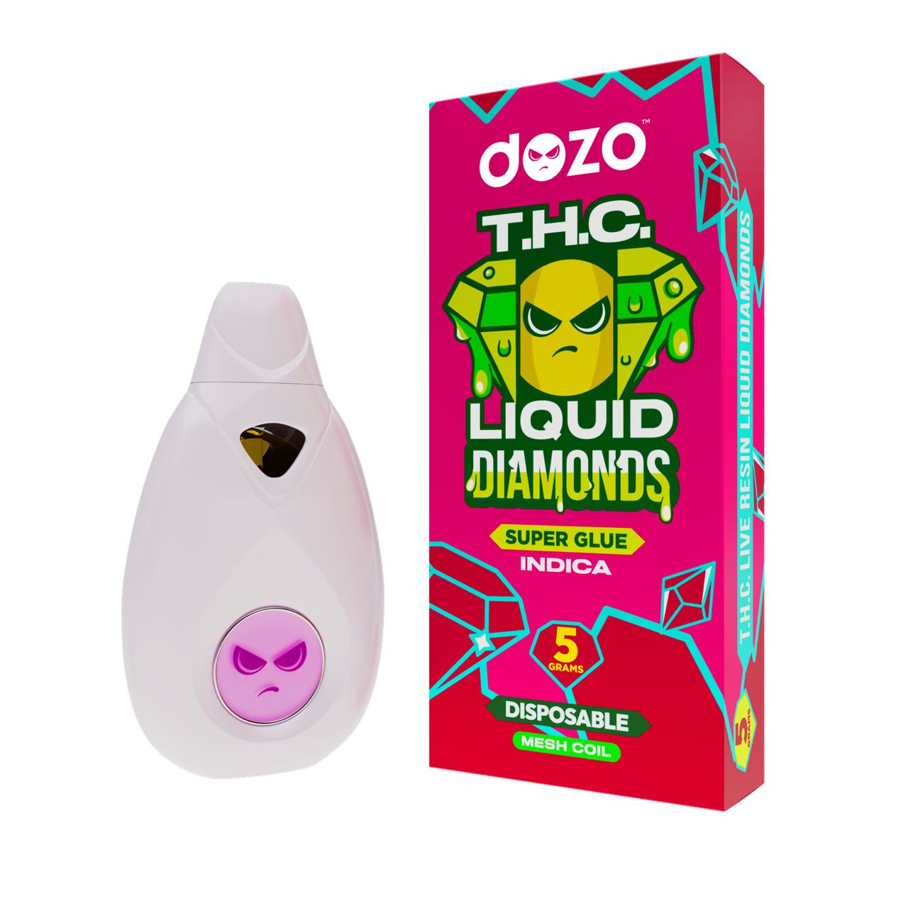 5g Liquid Diamonds Disposable | Super Glue (Indica)