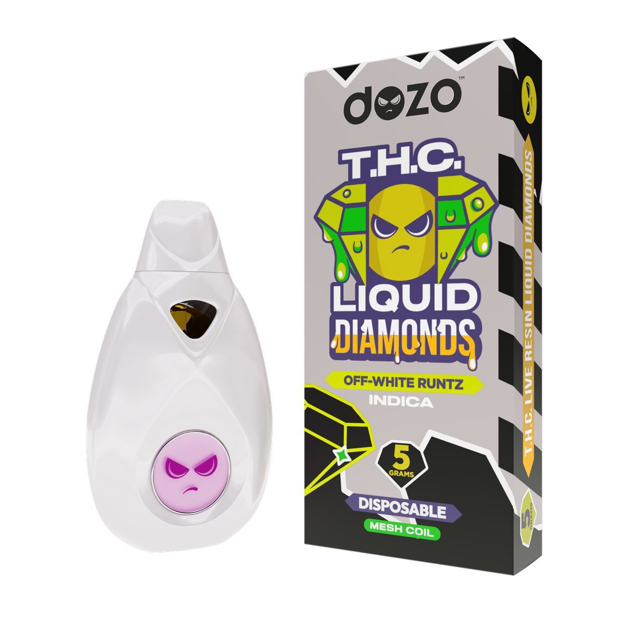 5g Liquid Diamonds Disposable | Off-White (Indica)