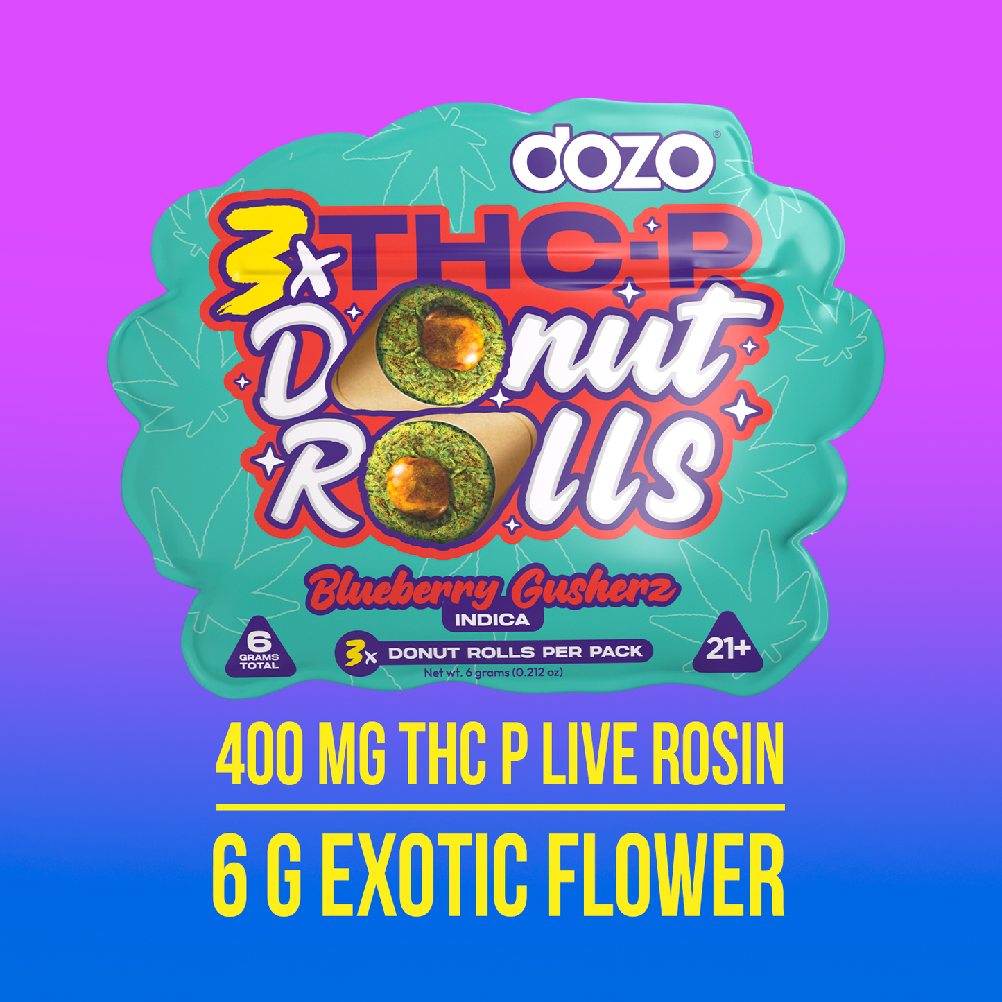 Dozo Donut Prerolls 6 grams (3ct)