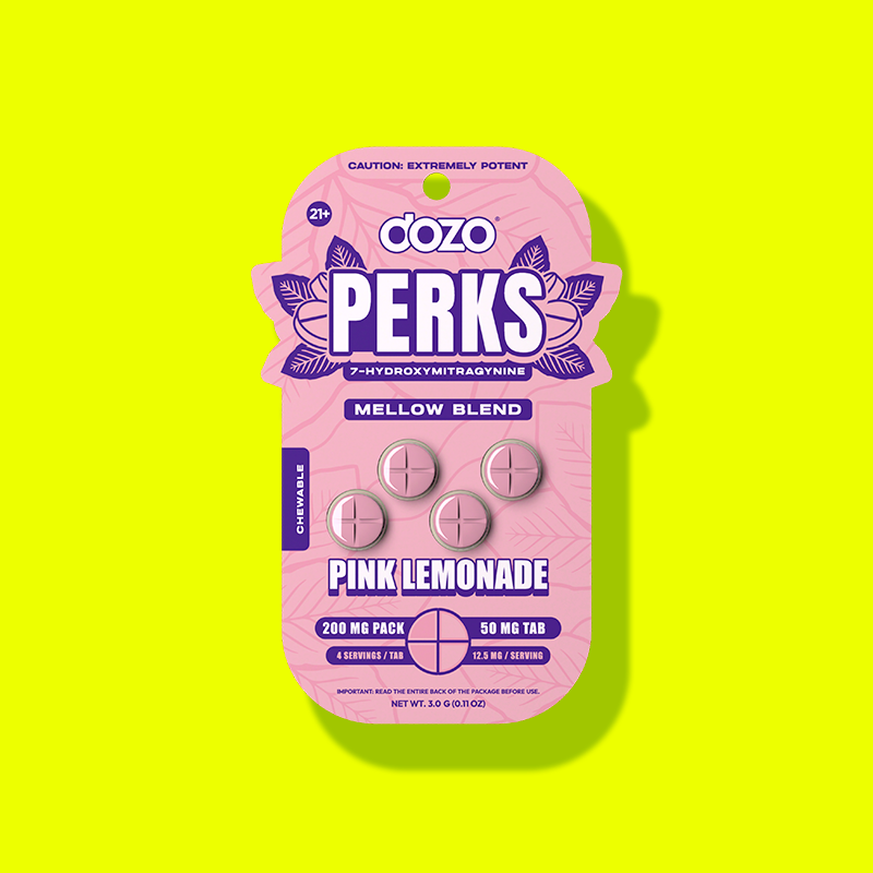 4ct 50mg Dozo PERKS 7-HYDROXYMITRAGYNINE | SOUR APPLE (PARTY BLEND)