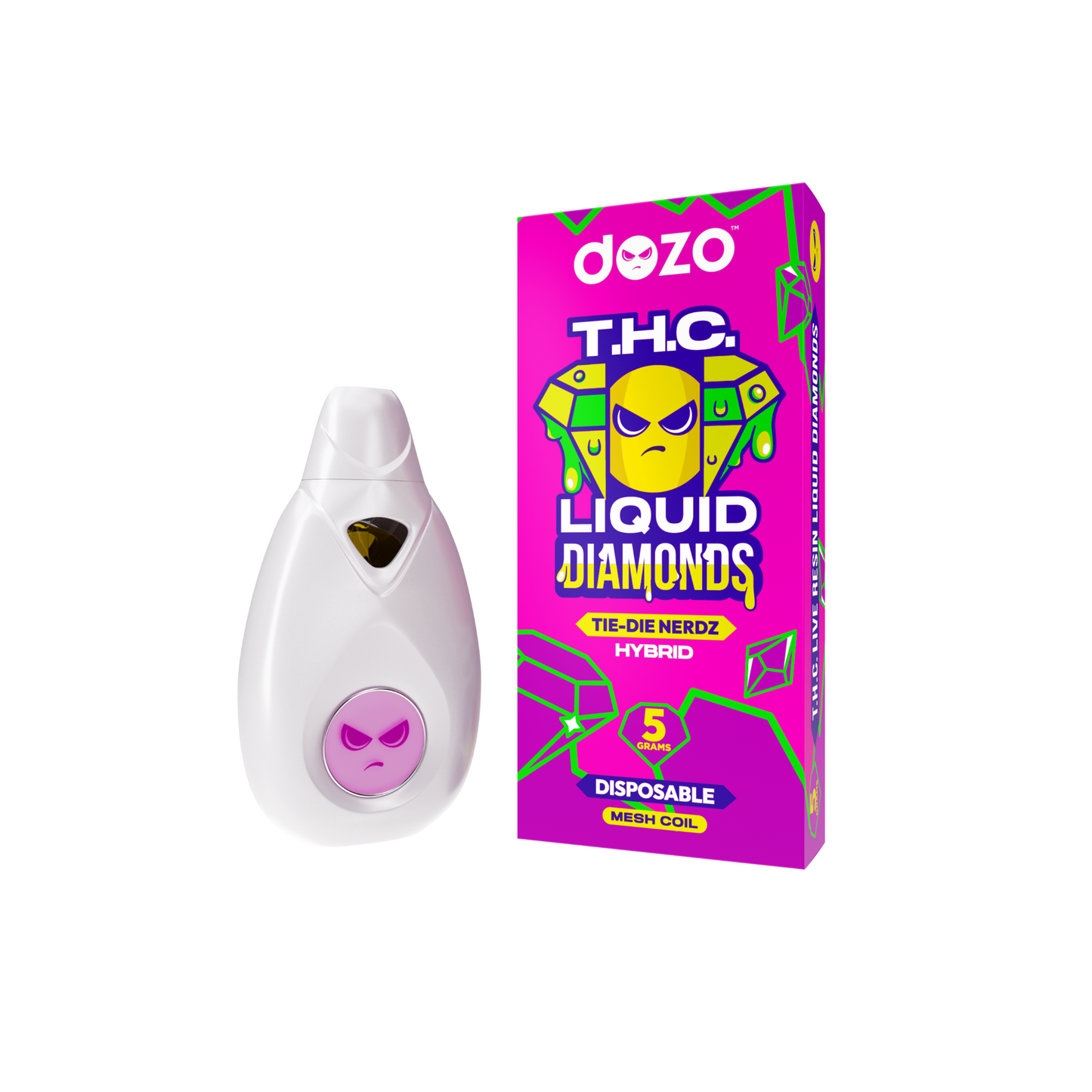 5g Liquid Diamonds Disposable | Tie Die Nerdz (Hybrid)