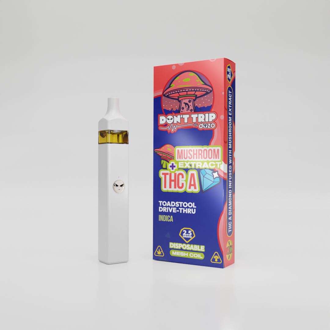 2.5g Don't Trip Mushroom Vape: ToadStool Drive-Thru (Indica)