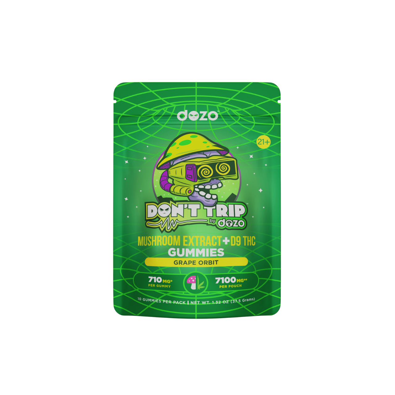 Don’t Trip Mushroom D9 Gummies | Grape Orbit