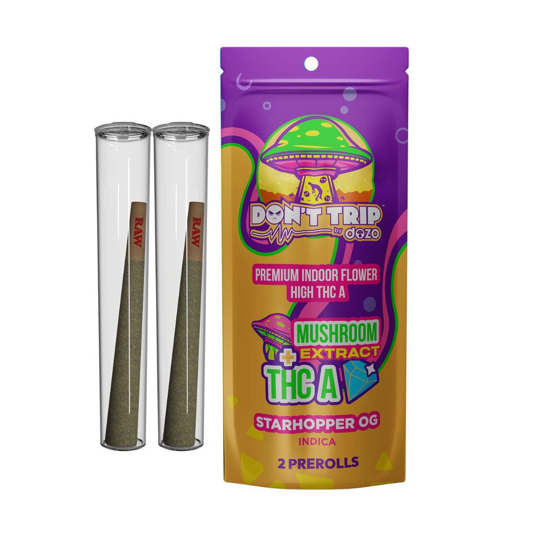 Don't Trip Mushroom THC-A Preroll | StarHopper OG (Indica)