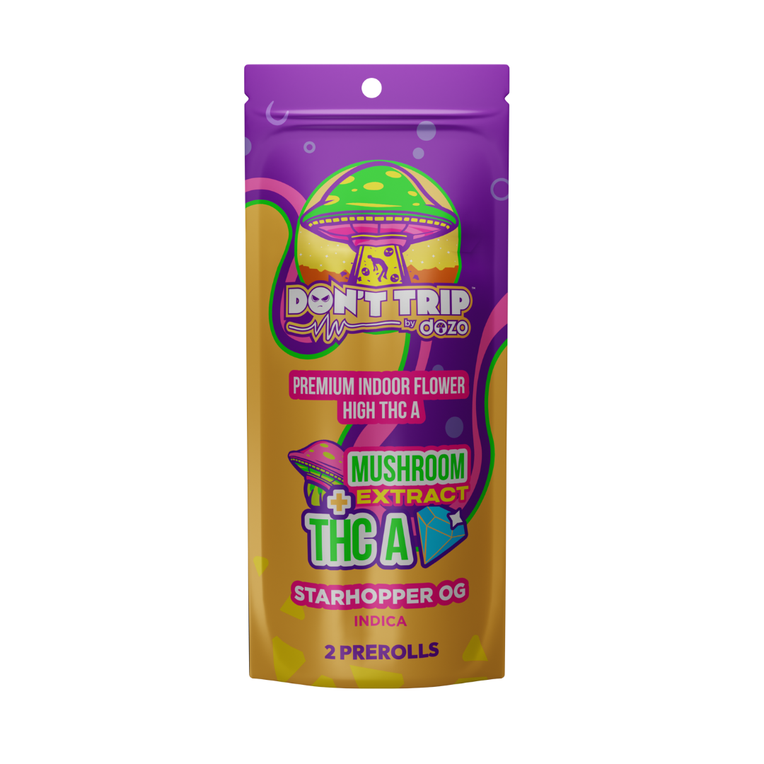 Don't Trip Mushroom THC-A Preroll | StarHopper OG (Indica)