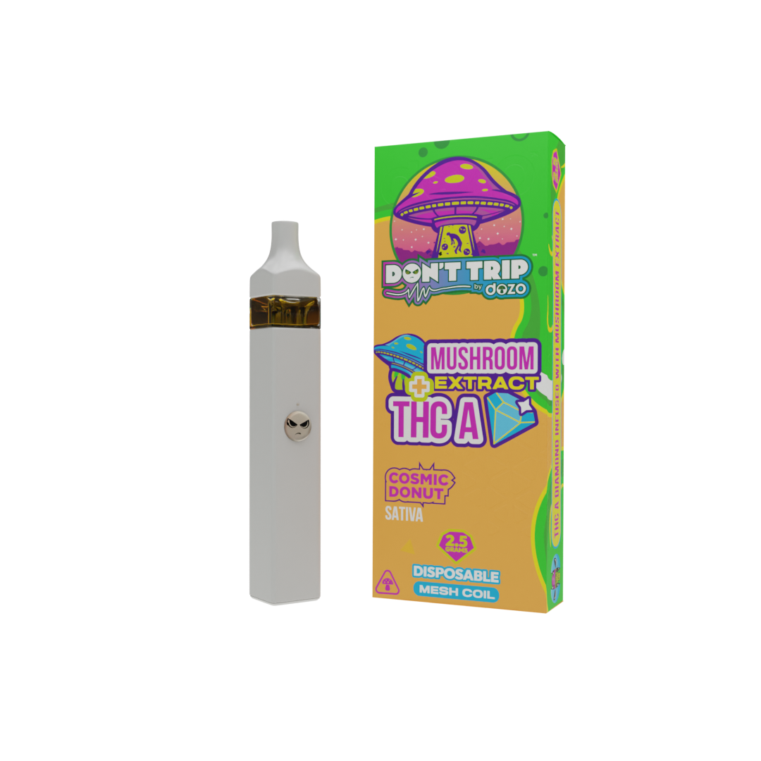 2.5g Don't Trip Mushroom Vape: Cosmic Donut (Sativa)