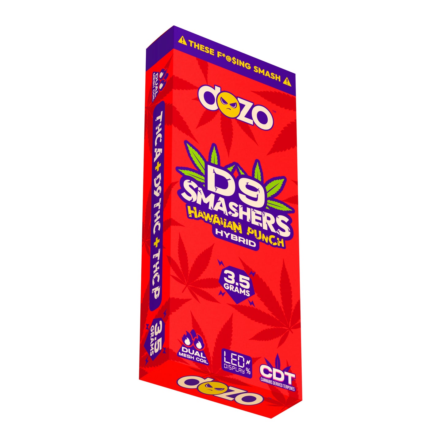 3.5g Dozo D9 Smashers THC-A Disposable: Hawaian Punch (Hybrid)