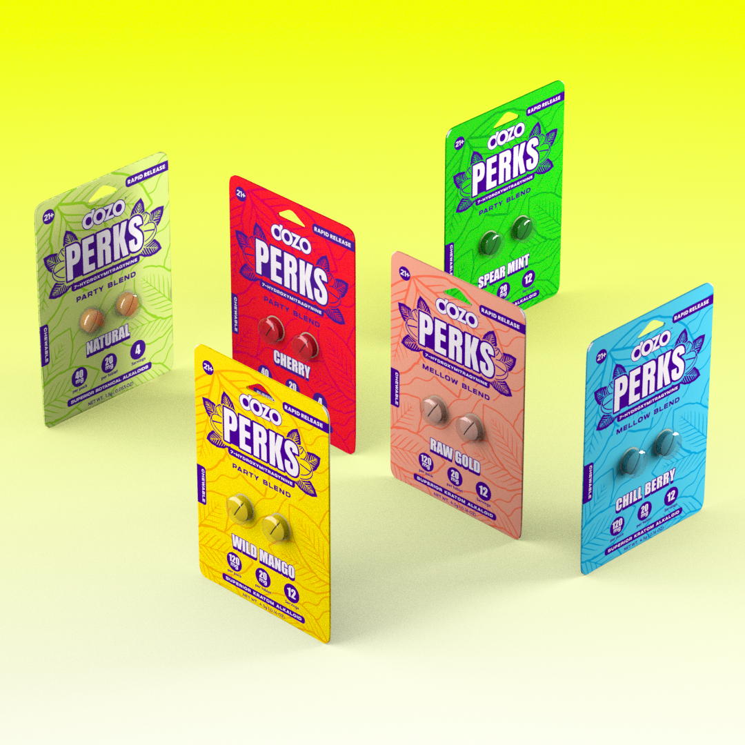 NEW FLAVORS Dozo PERKS 7-OH | 2ct (40 mg Per Pack)