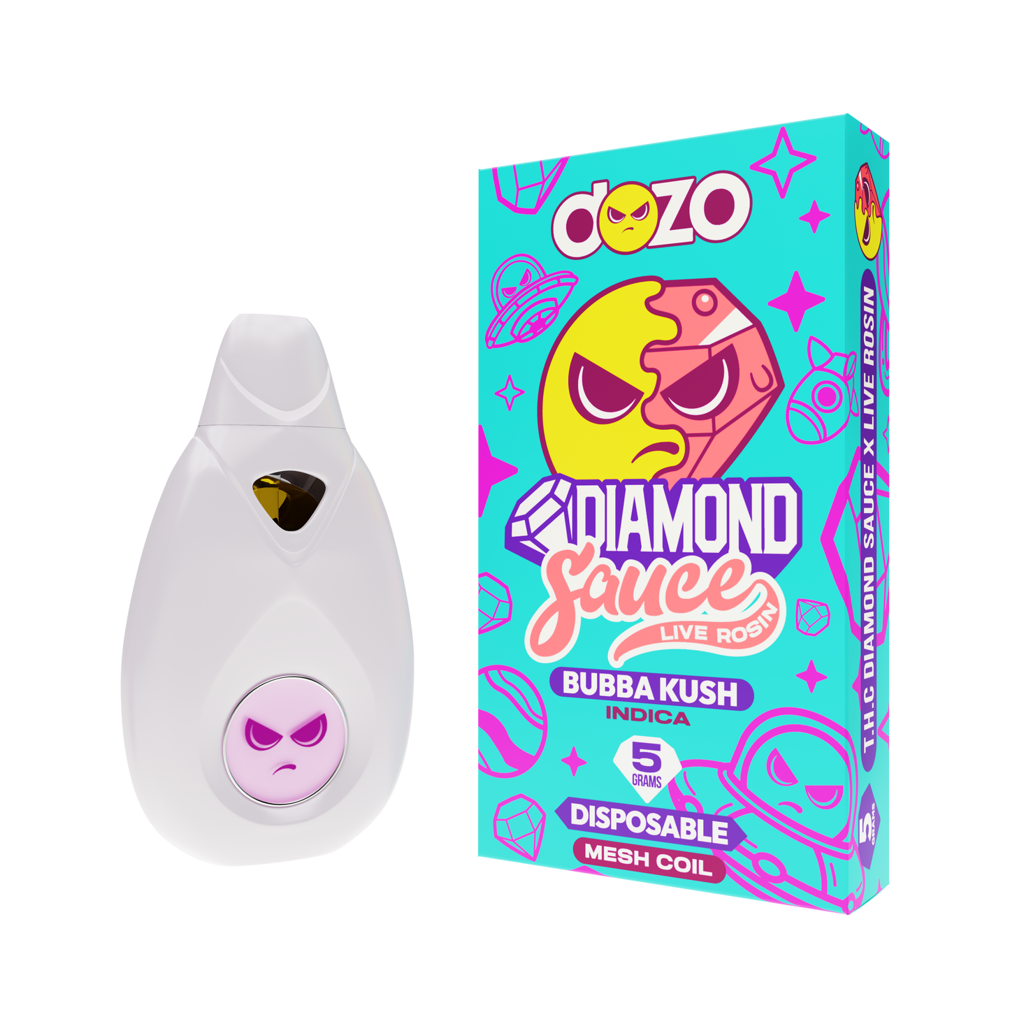 5g Diamond Sauce Disposable | Bubba Kush (Indica)