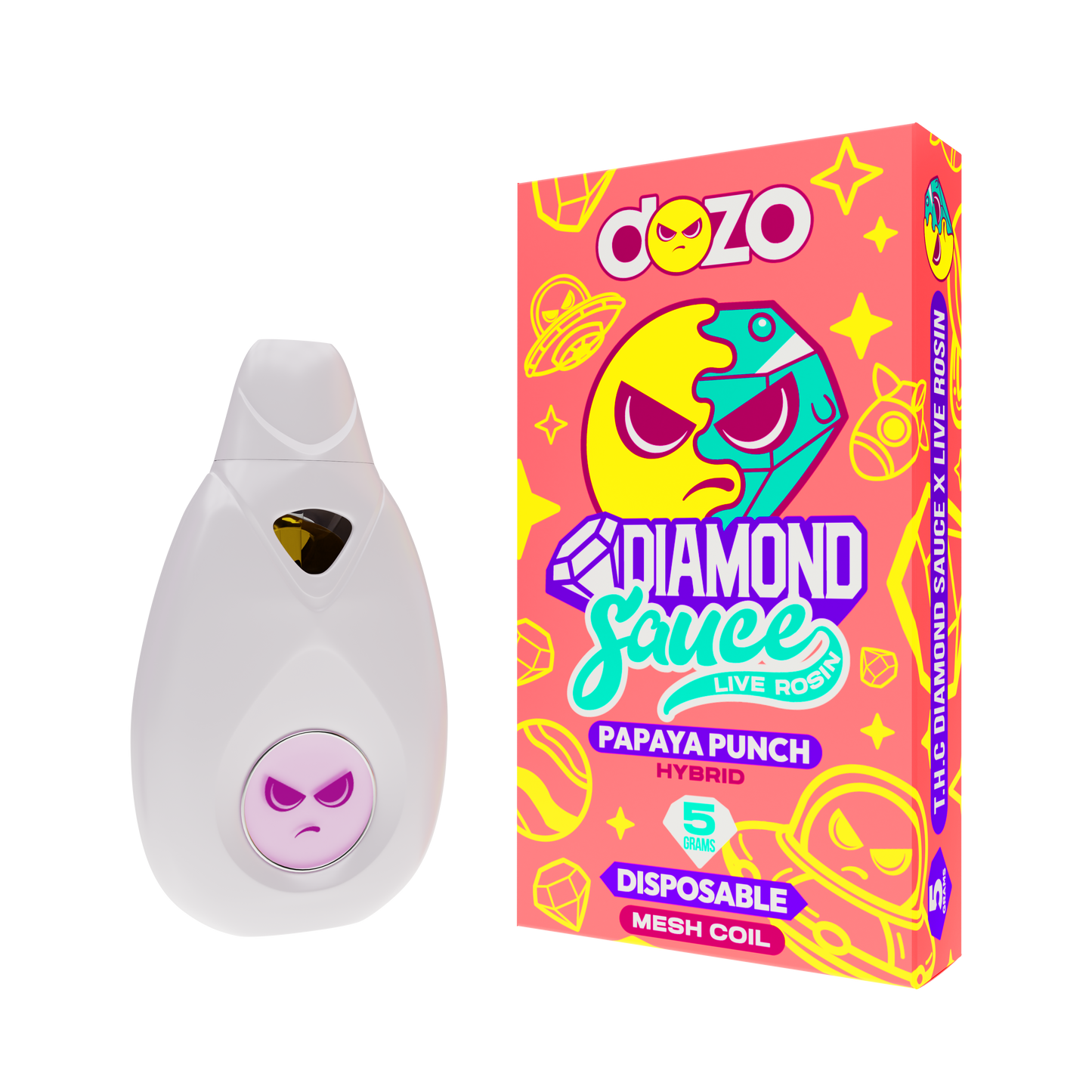 5g Diamond Sauce Disposable | Papaya Punch (Hybrid)
