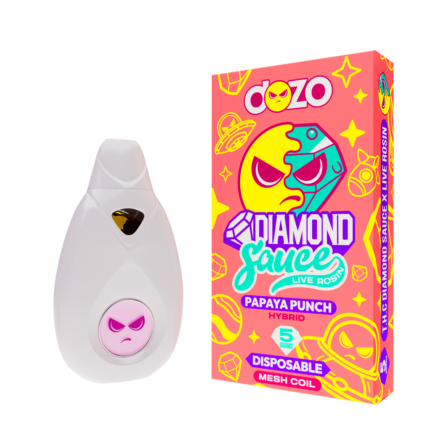 5g Diamond Sauce Disposable | Papaya Punch (Hybrid)