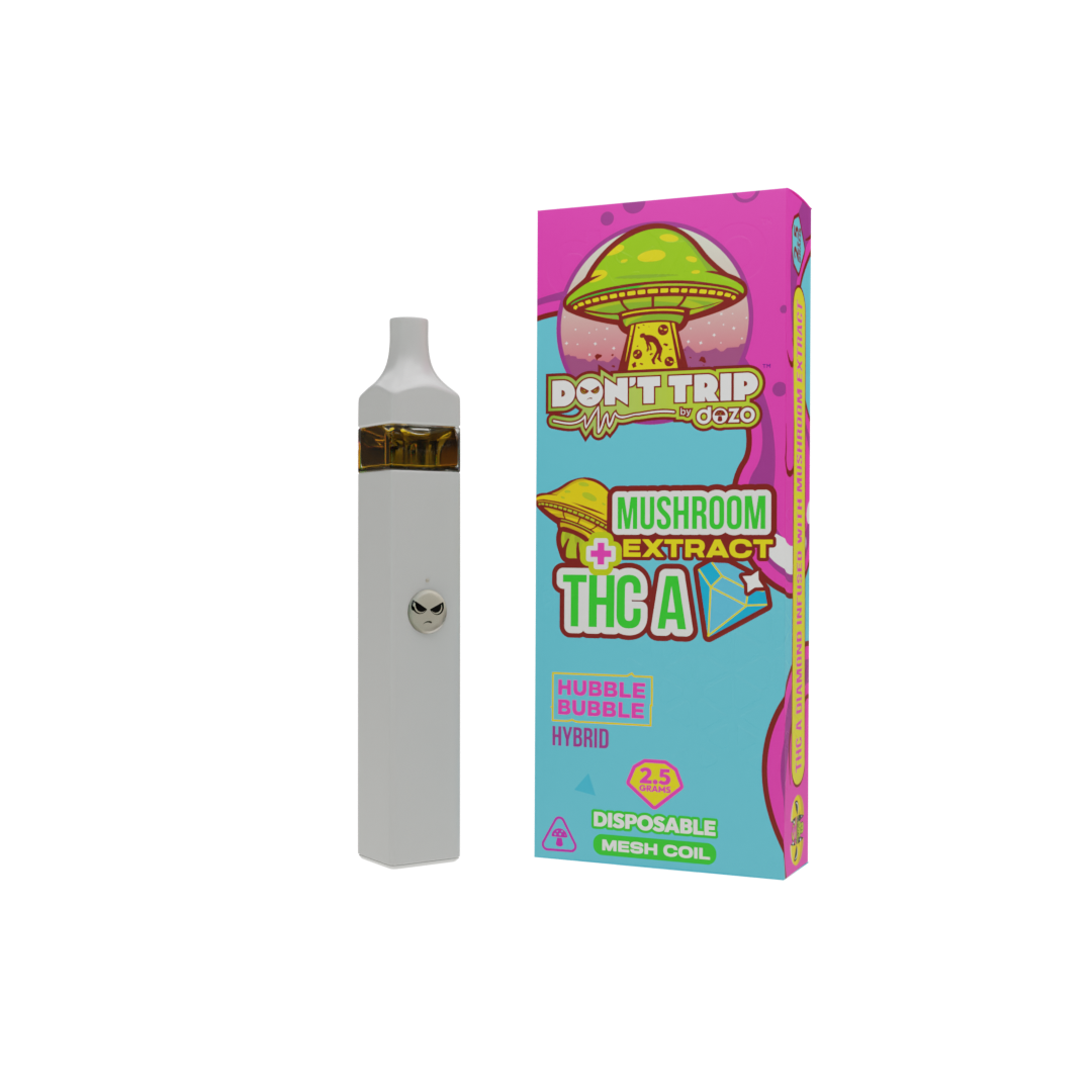 2.5g Don't Trip Mushroom Vape: Hubble Bubble (Hybrid)