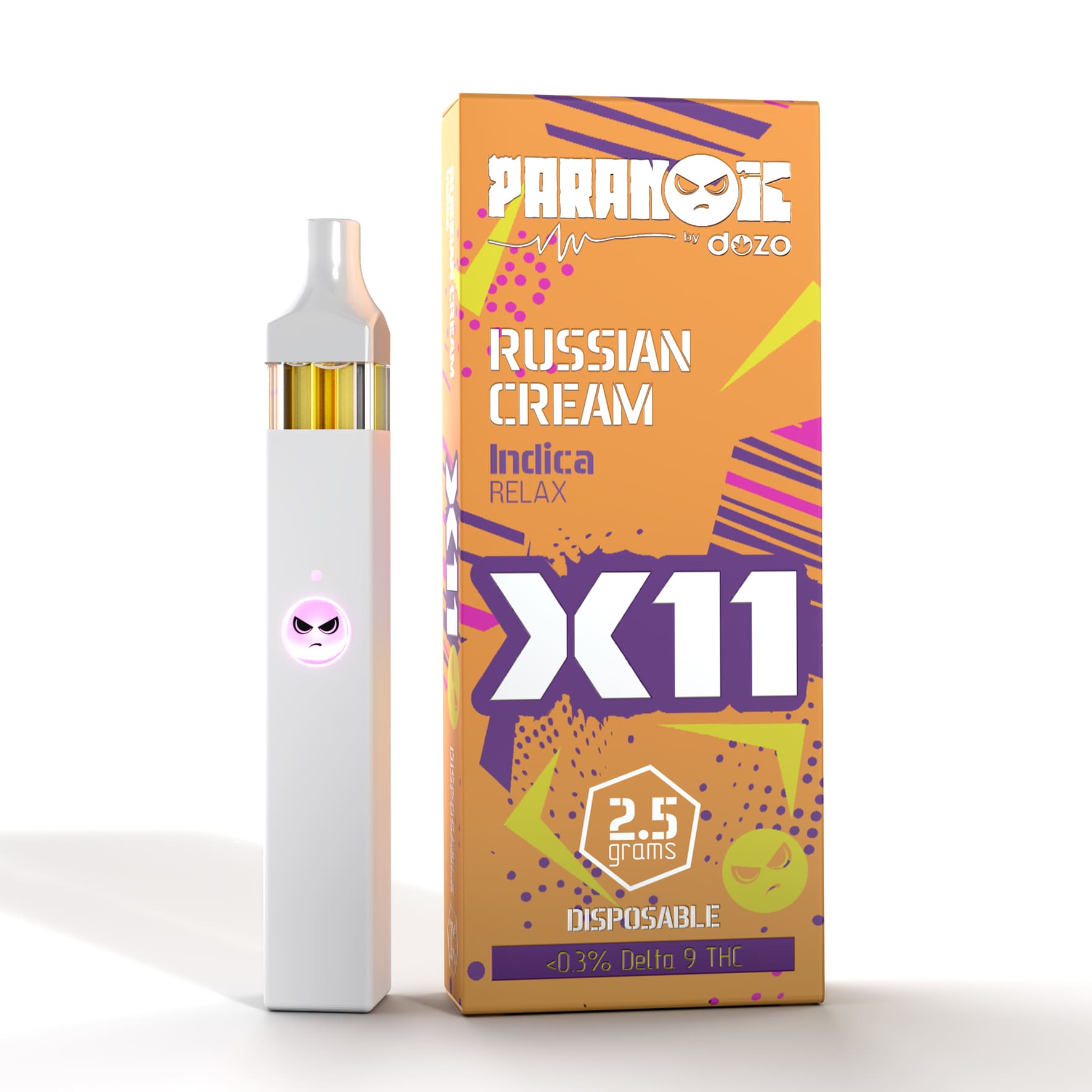 Dozo X11 Disposable | Russian Cream (Indica) – Hippy Trippy