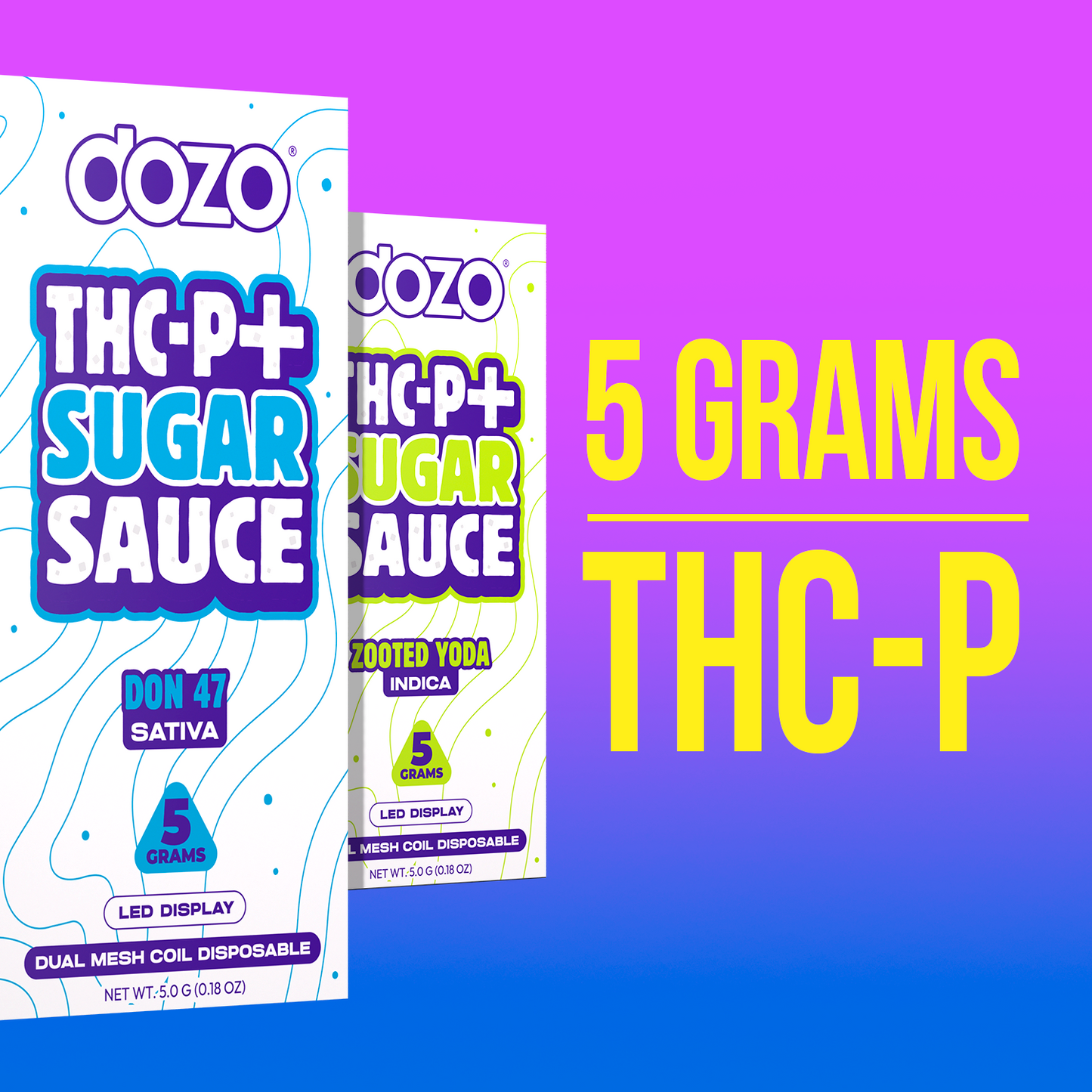 5g Dozo THC-P + Sugar Sause Vape