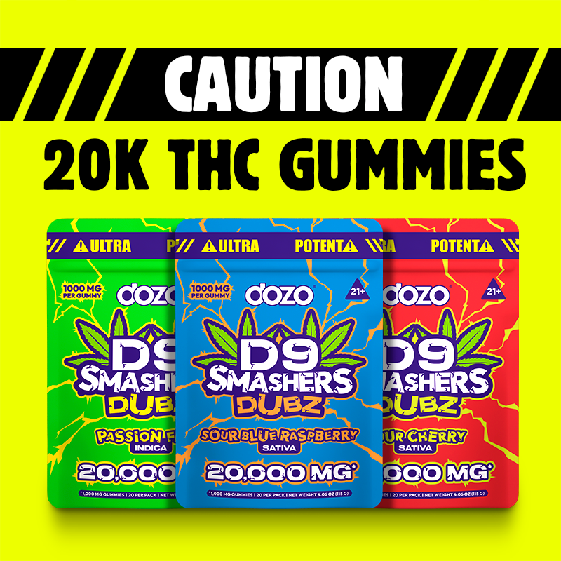 20k D9 Smasher - 1000mg/gummy