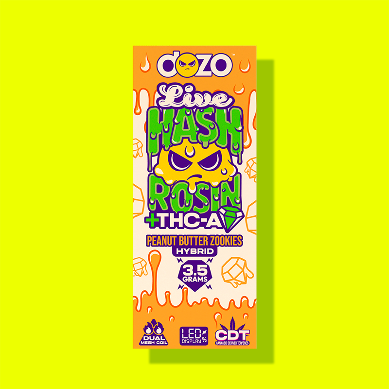 3.5g Dozo Live Hash Rosin THC-A Vape