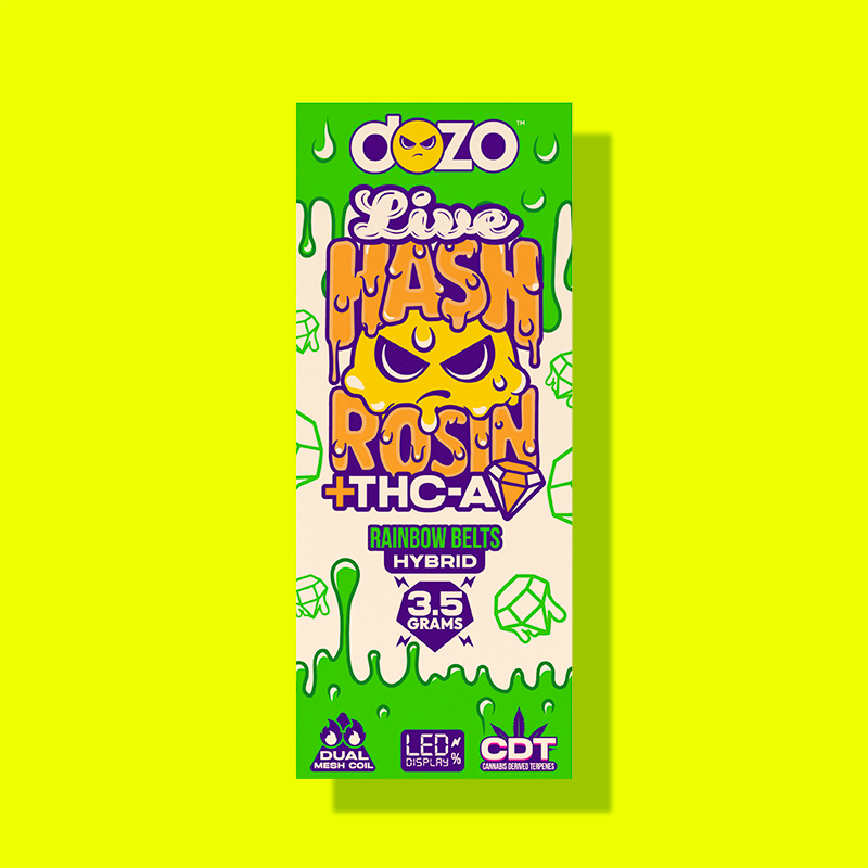 3.5g Dozo Live Hash Rosin THC-A Vape