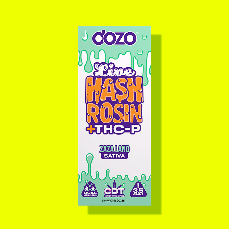 3.5g Dozo Live Hash Rosin THC-P Vape