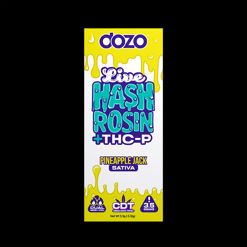 3.5g Dozo Live Hash Rosin THC-P Vape