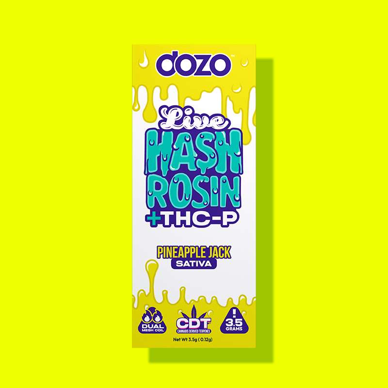 3.5g Dozo Live Hash Rosin THC-P Vape