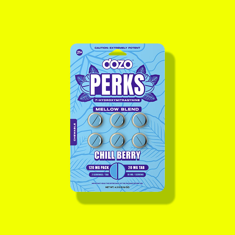 NEW 6ct Dozo PERKS 7-OH | 6ct (120 mg Per Pack)
