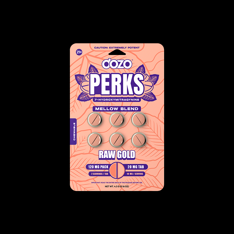 NEW 6ct Dozo PERKS 7-OH | 6ct (120 mg Per Pack)