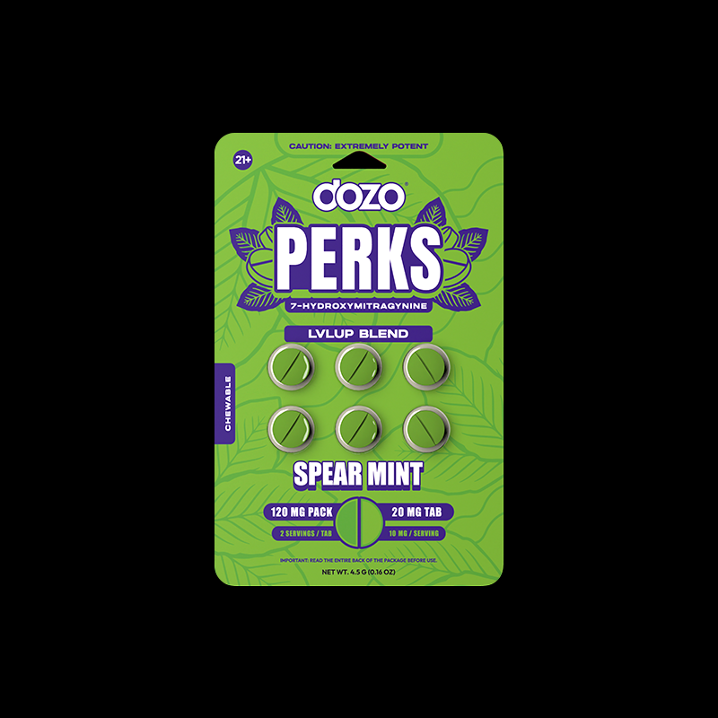 NEW 6ct Dozo PERKS 7-OH | 6ct (120 mg Per Pack)