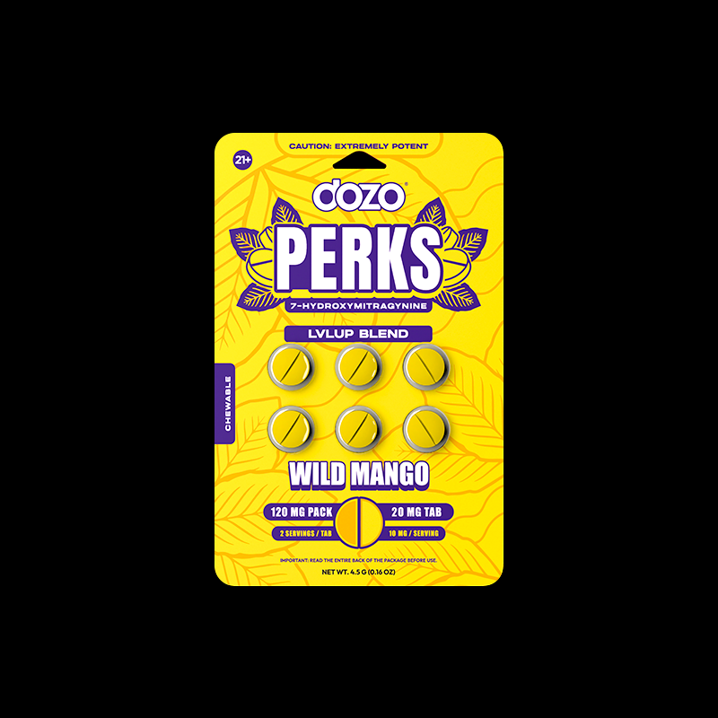 NEW 6ct Dozo PERKS 7-OH | 6ct (120 mg Per Pack)