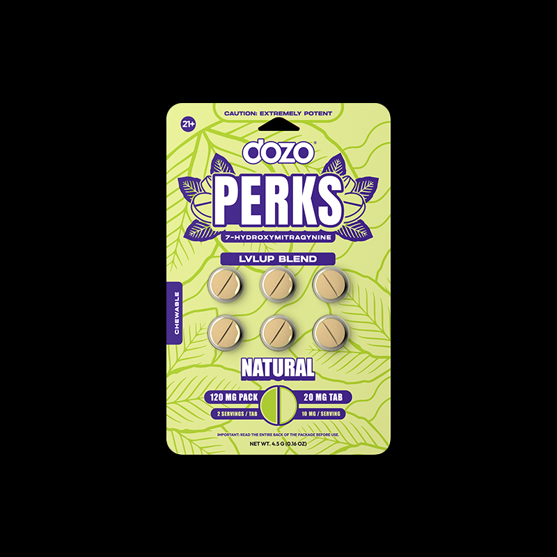 NEW 6ct Dozo PERKS 7-OH | 6ct (120 mg Per Pack)