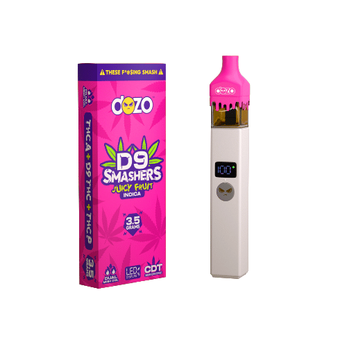 3.5g Dozo D9 Smashers THC-A Disposable: Jucy Fruit (Indica)