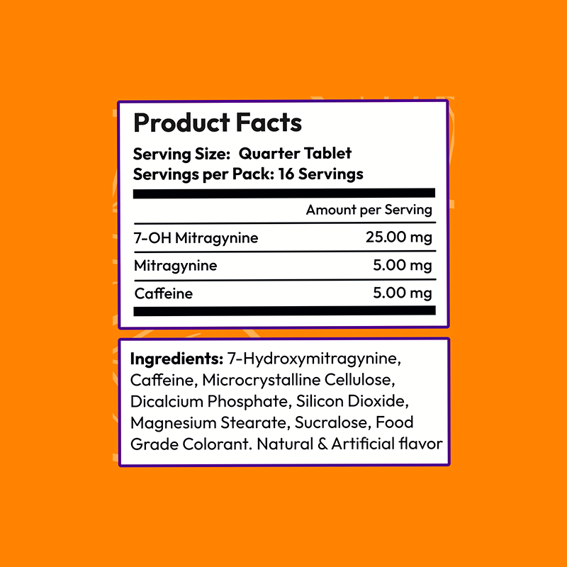 4ct 100mg Dozo PERKS 7-HYDROXYMITRAGYNINE | 400 mg per PACK