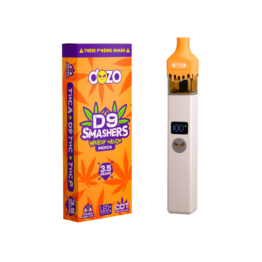 3.5g Dozo D9 Smashers THC-A Disposable: Weedy Melon (Indica)