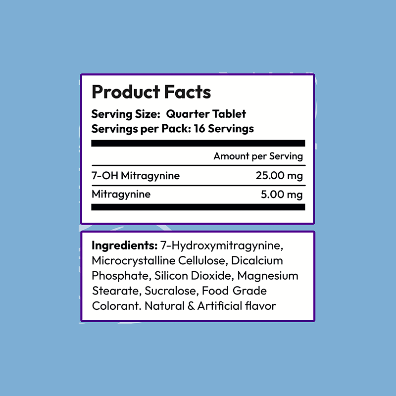 4ct 100mg Dozo PERKS 7-HYDROXYMITRAGYNINE | 400 mg per PACK