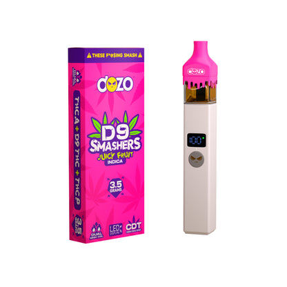 3.5g Dozo D9 Smashers THC-A Disposable: Jucy Fruit (Indica)