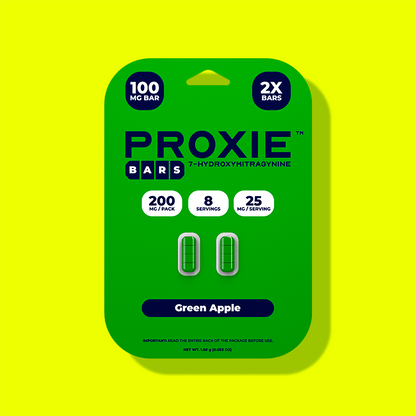 2ct 100mg Proxie BARS 7-HYDROXYMITRAGYNINE | 200 mg per PACK