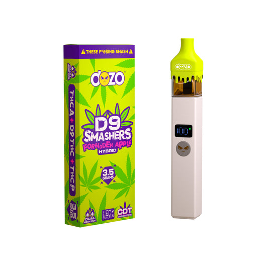 3.5g Dozo D9 Smashers THC-A Disposable: Forbidden Apple (Hybrid)