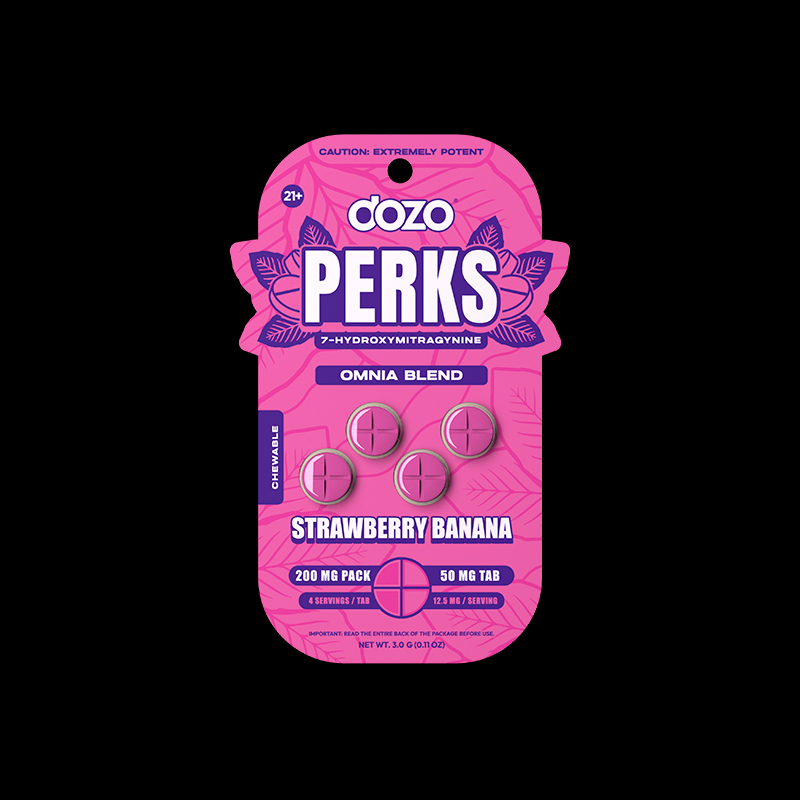 4ct 50mg Dozo PERKS 7-HYDROXYMITRAGYNINE | PINK LEMONADE (MELLOW BLEND)