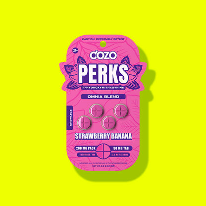 4ct 50mg Dozo PERKS 7-HYDROXYMITRAGYNINE | WILD MANGO (PARTY BLEND)