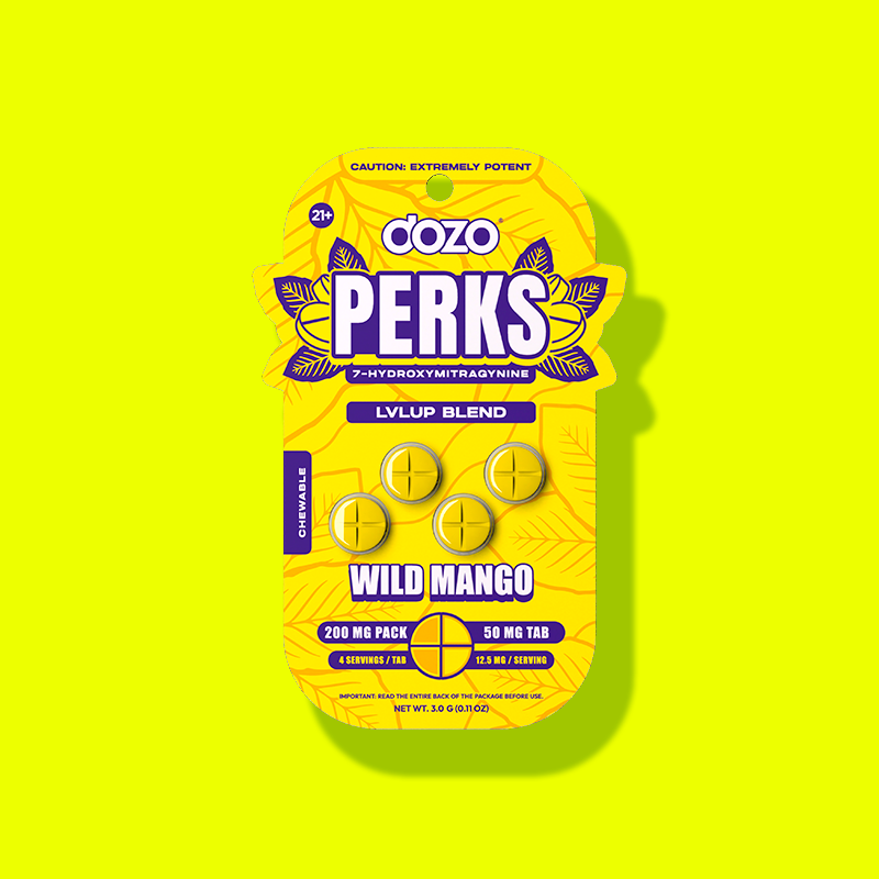 4ct 50mg Dozo PERKS 7-HYDROXYMITRAGYNINE | PINK LEMONADE (MELLOW BLEND)