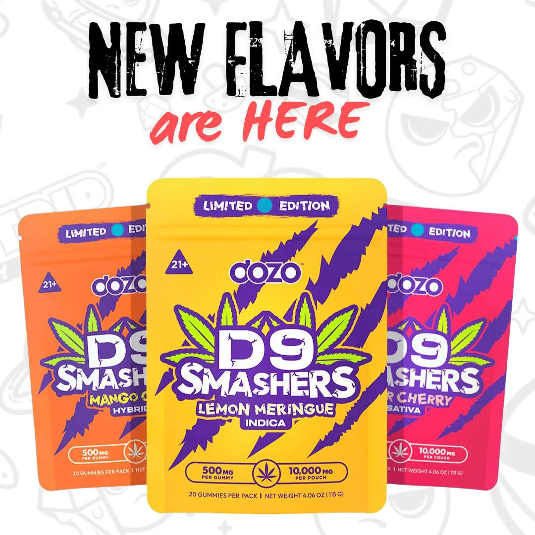 Buy Ultra Potent Dozo D9 & D8 THC Gummies – D9 Smashers|Honcho Pressure ...