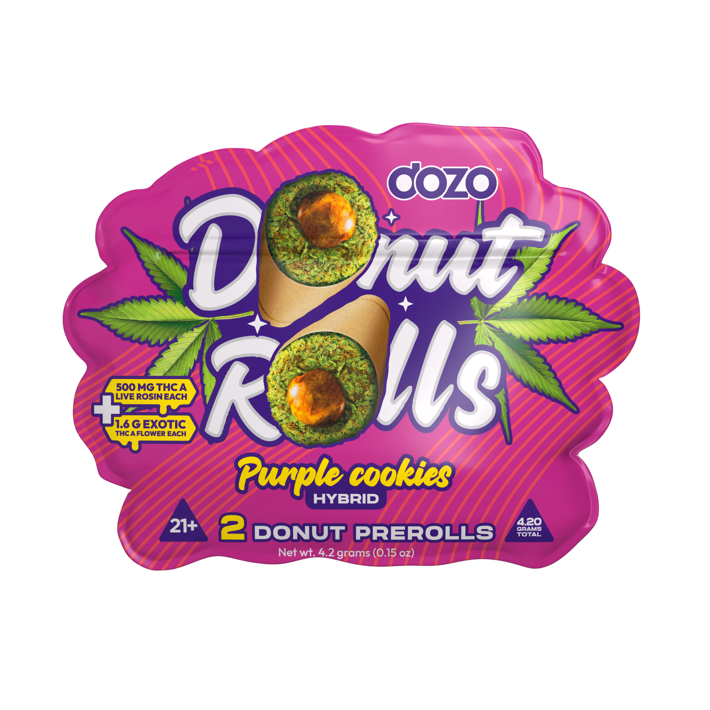 Dozo Donut Prerolls 4.20 g | Purple Cookies (Hybrid)