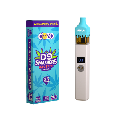 3.5g Dozo D9 Smashers THC-A Disposable: Blue Slush (Sativa)