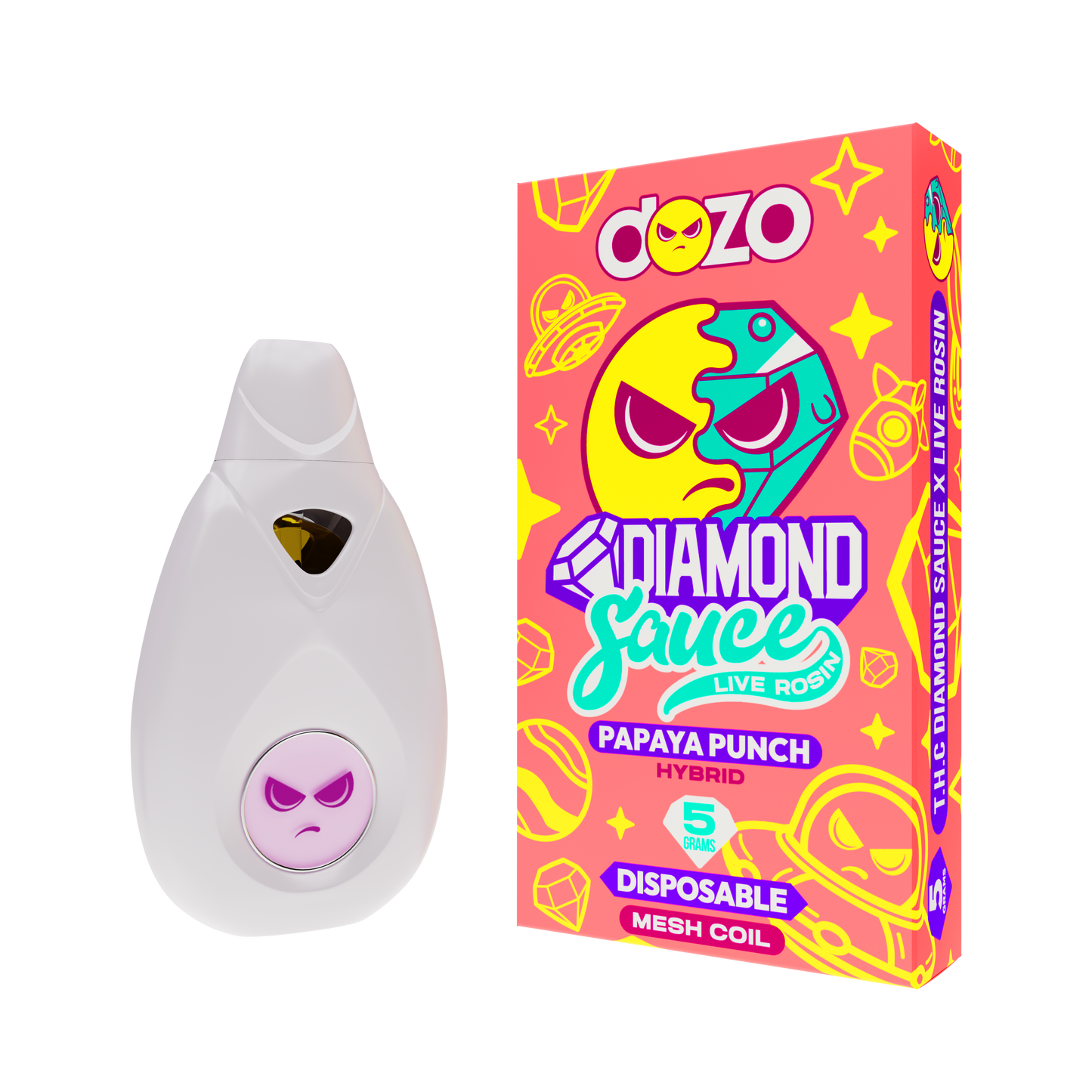 Diamond Sauce Disposable 5g | Papaya Punch (Hybrid)