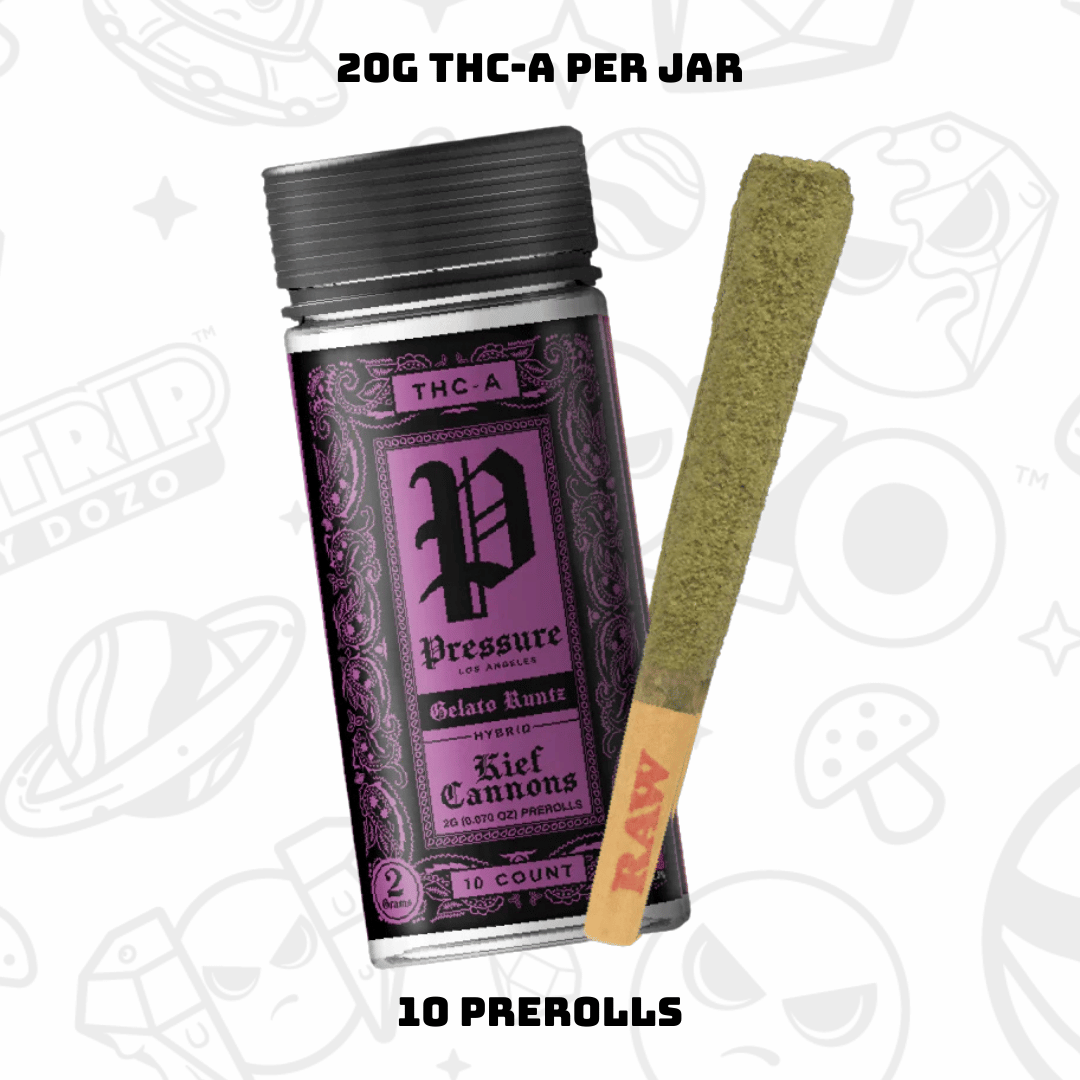 2g PRESSURE KIEF CANNON PREROLLS (10ct/Jar)