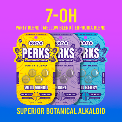 4ct 50mg Dozo PERKS 7-HYDROXYMITRAGYNINE | CHILL BERRY (MELLOW BLEND)