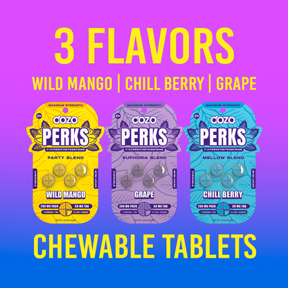 4ct 50mg Dozo PERKS 7-HYDROXYMITRAGYNINE | CHILL BERRY (MELLOW BLEND)