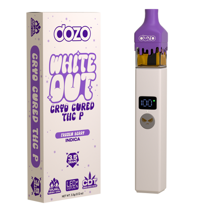 3.5g Dozo White-Out Disposable: Frozen Berry (Indica)