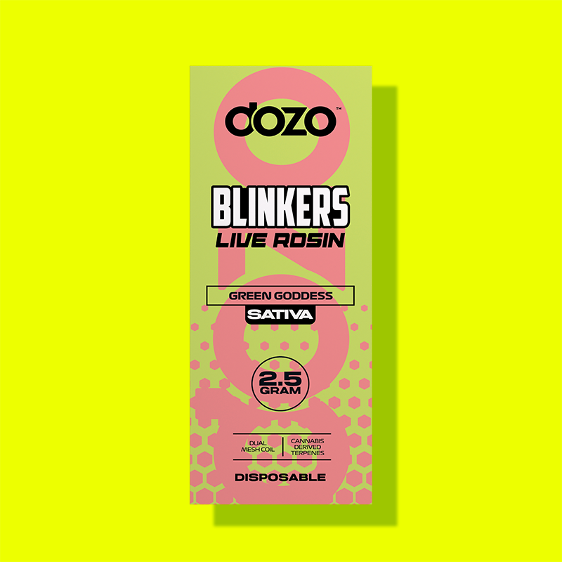 2.5g Dozo Blinkers Live Rosin Disposable Vape