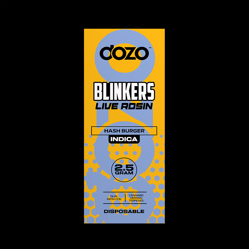 2.5g Dozo Blinkers Live Rosin Disposable Vape